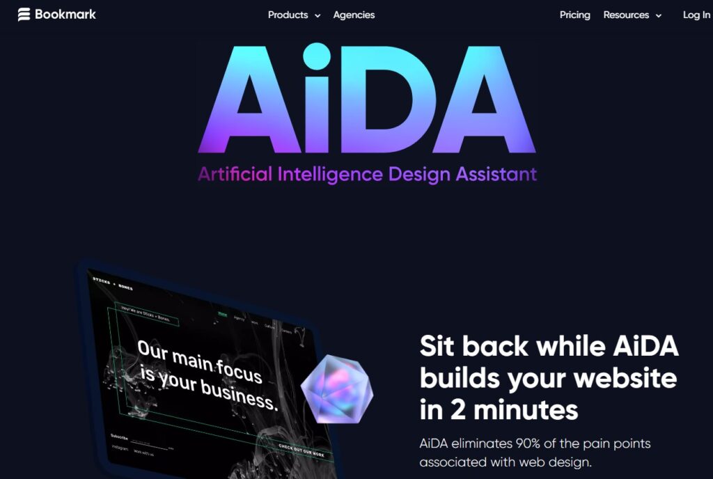 Bookmark AIDA Assistant de conception de sites web