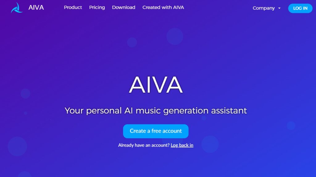 Aiva AI Music Generator (en anglais)